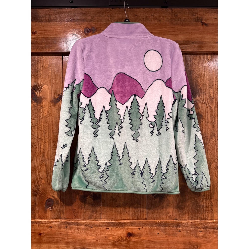 Peanuts Snoopy Woodstock Outdoor Adventure Fleece Jacket Full Zip XS NWT - Picture 4 of 6